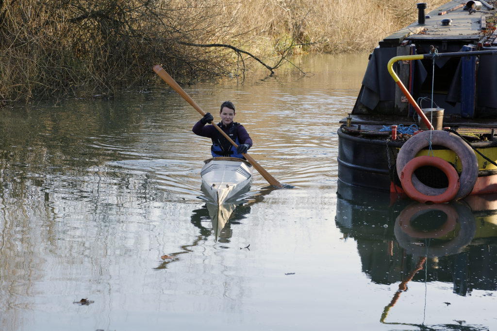 Nancy closer to home on the Oxford Canal, UK. Credits: Nancy Campbell